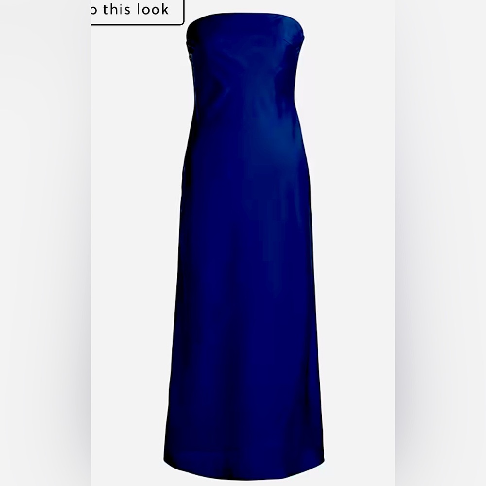 NEW J Crew Collection strapless Gwyneth slip dress in luster charmeuse!!! - Picture 3 of 7
